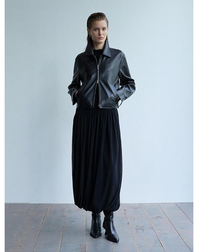 베르데마르 Two-way Lambskin Zip-up Jacket 착용컷