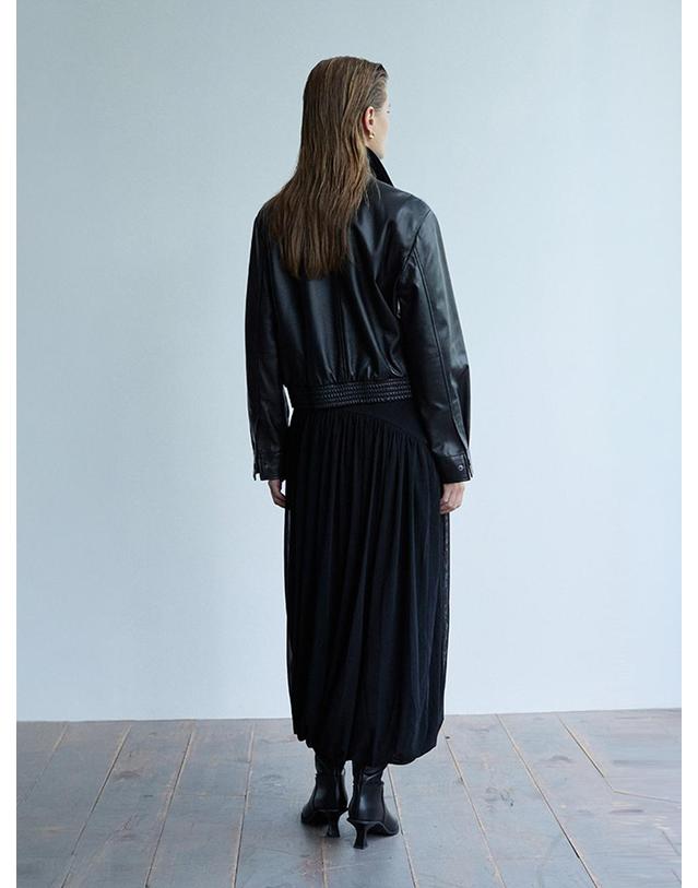 베르데마르 Two-way Lambskin Zip-up Jacket 착용컷