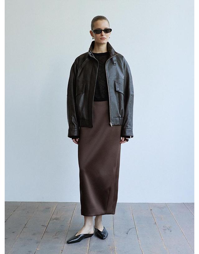 베르데마르 Buckle-Collar Oversized Jacket 착용컷