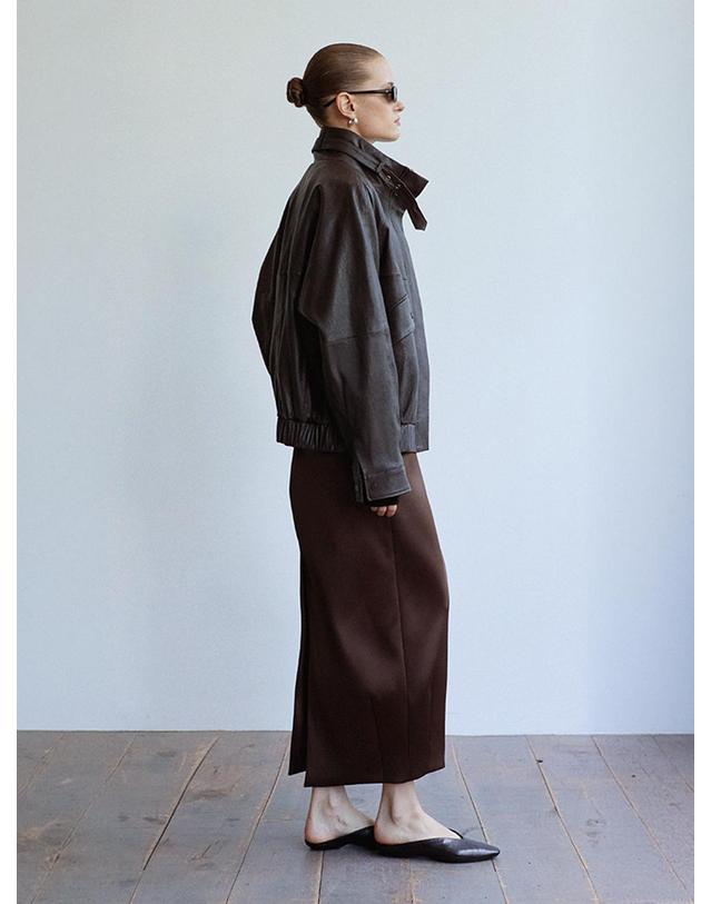 베르데마르 Buckle-Collar Oversized Jacket 착용컷