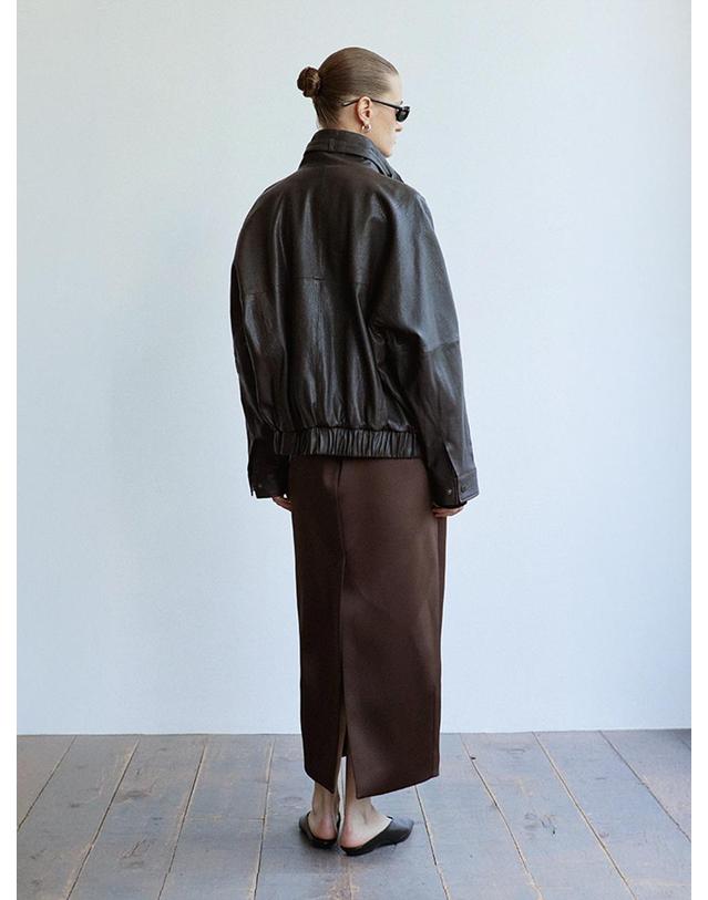베르데마르 Buckle-Collar Oversized Jacket 착용컷