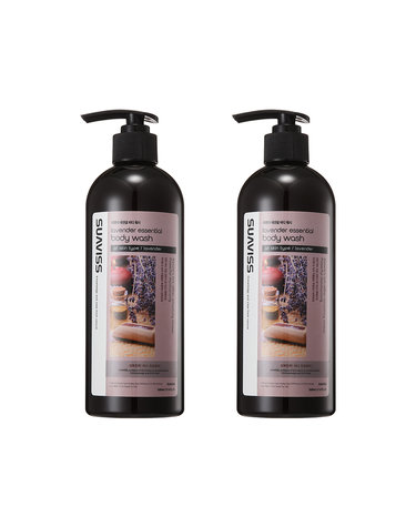 [1+1] 수아비스 라벤더 에센셜 바디워시 500ml X 2개