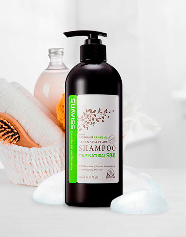 수아비스 아르간 두피케어 샴푸 트루네츄럴 98.8 500ml WS01AH08