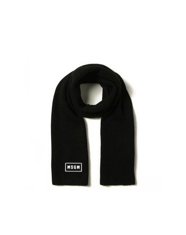 키즈 로고 패치 스카프 블랙 MS027744 110