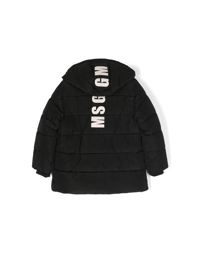 엠에스지엠 키즈 여성 로고 후드 패딩자켓 F3MSJUPF001 110 착용컷