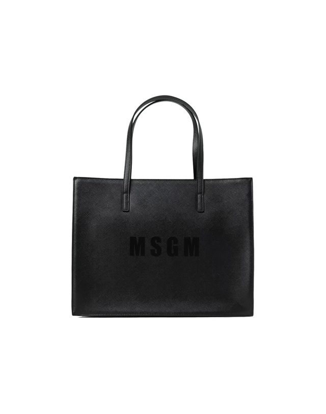 엠에스지엠 키즈 로고 토트백 블랙 F4MSJGBA287 110 착용컷
