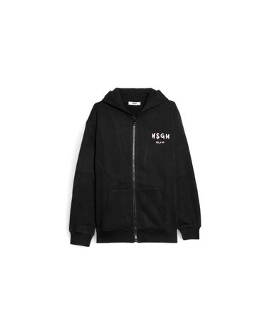 키즈 플리스 후드집업 블랙/핑크 S6MSJUZH065 11088