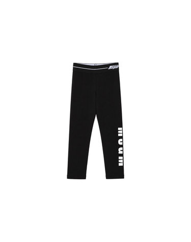 키즈 로고 스트레치 레깅스 블랙 MS026823 110
