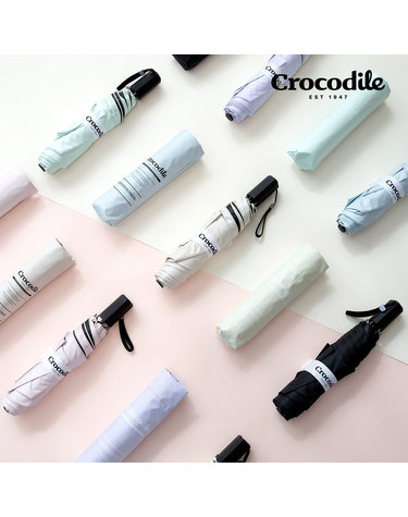 크로커다일 UV 자외선 차단 경량 3단 온 포인트 암막 양산 우양산 양우산