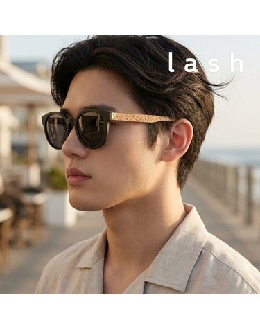 래쉬 FROWN 500 LGD 56 라운드 뿔테 오버사이즈 스페셜 패션 선글라스