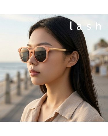 래쉬 FROWN M 601M 53 라운드 뿔테 오버사이즈 패션 선글라스