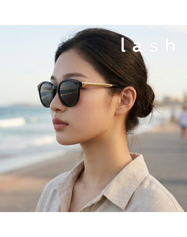 래쉬 FROWN M 701M 53 라운드 뿔테 오버사이즈 패션 선글라스