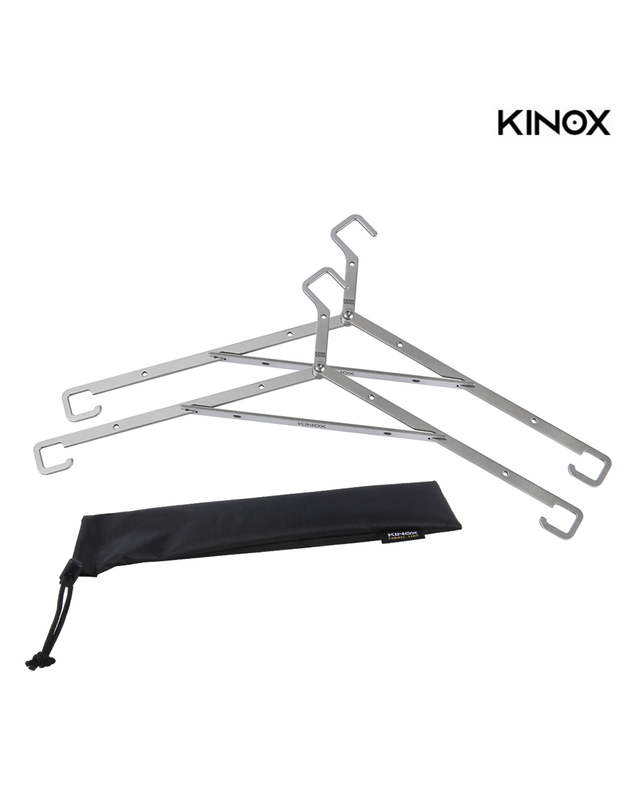 키녹스 [KINOX] 키녹스 캠핑 바스켓 스텐 옷걸이 착용컷