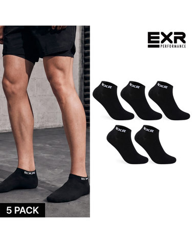 EXR 남성 스탠다드 로고포인트 스니커즈 5P_BK