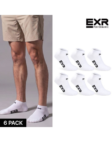 이엑스알 EXR 남성 프론트 컬러로고 스니커즈 6P_WHBK