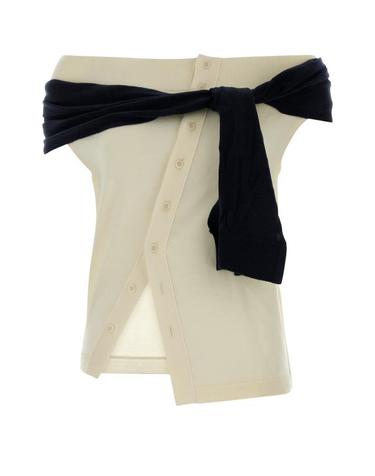 [해외직구] 26FW JW앤더슨 탑 KW1576YN0100 002 OFFWHITE