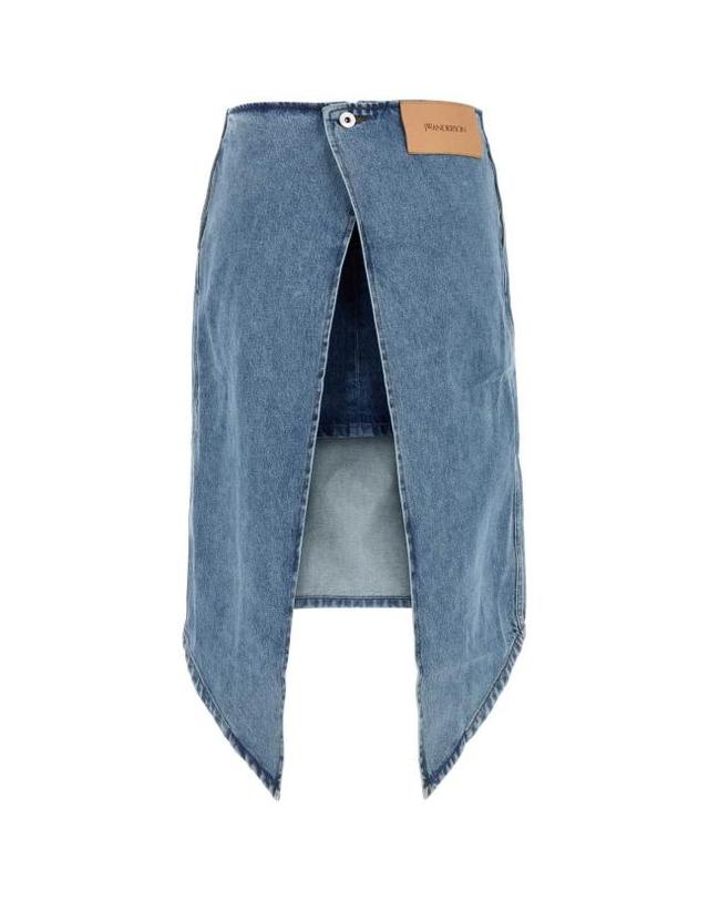 제이더블유앤더슨 [해외직구] 25SS JW앤더슨 데님 스커트 DK0027PG1774 804 BLUE 착용컷