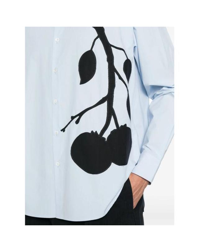 제이더블유앤더슨 [해외직구] 26FW JW앤더슨 긴팔 셔츠 SH0401 PG1090 806 BLUE 착용컷