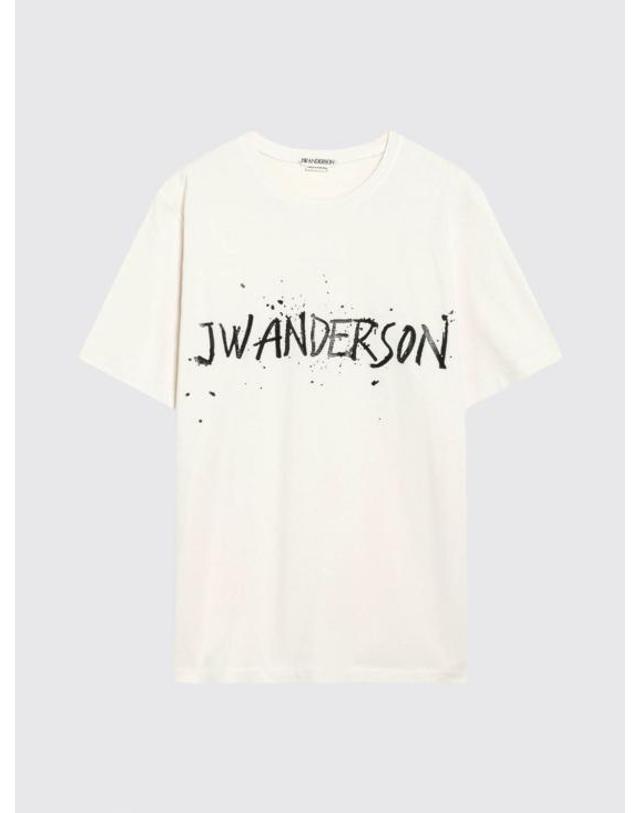 제이더블유앤더슨 [해외직구] 26FW JW앤더슨 반팔 티셔츠 JT0307PG1936 241 Beige 착용컷