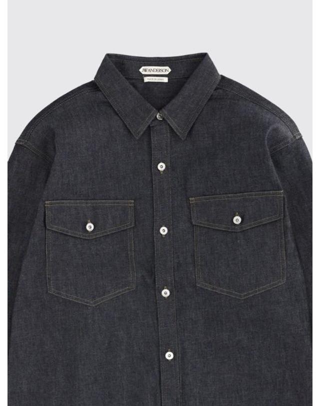 제이더블유앤더슨 [해외직구] 26SS JW앤더슨 긴팔 셔츠 DS0011PG1932 870 Blue 착용컷