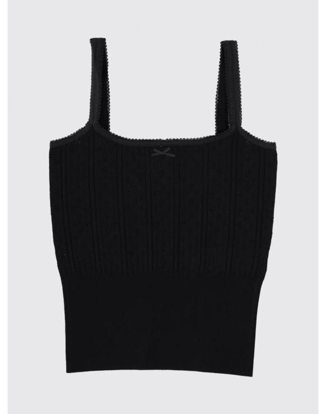 제이더블유앤더슨 [해외직구] 26SS JW앤더슨 탑 KW1469YN0309 999 Black 착용컷
