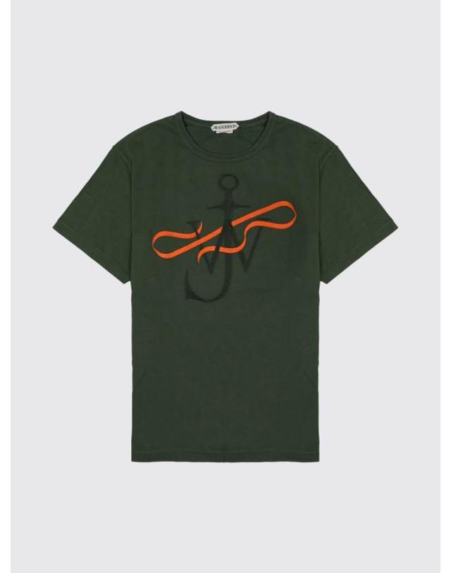 제이더블유앤더슨 [해외직구] 26SS JW앤더슨 리본 앵커 티셔츠 JT0320PG1937 500 Green 착용컷