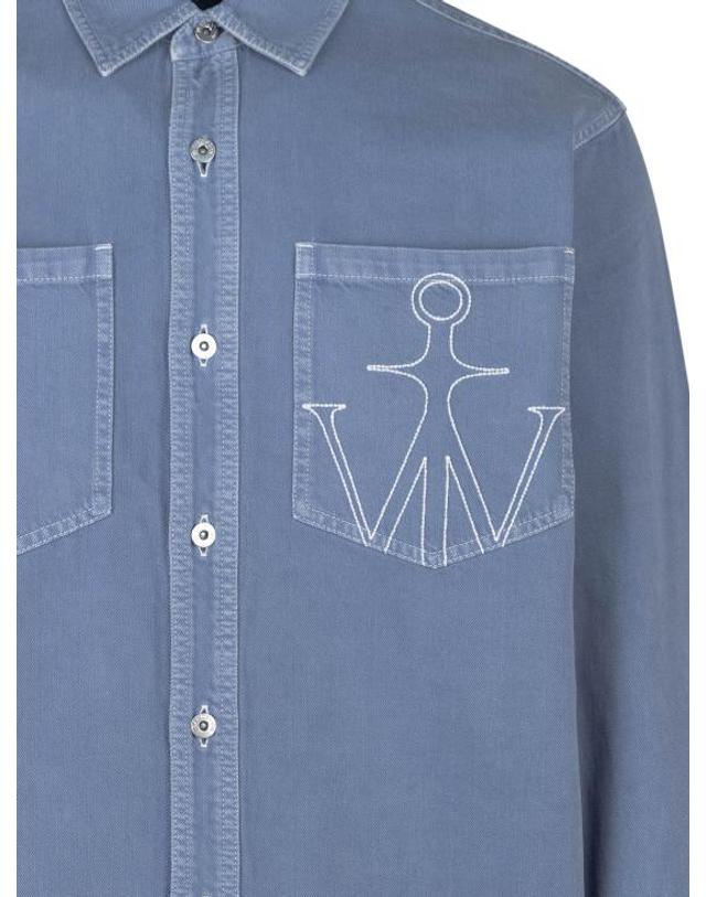 제이더블유앤더슨 [해외직구] 26FW JW앤더슨 긴팔 셔츠 DS0020PG1980 643 FRENCH BLUE 착용컷