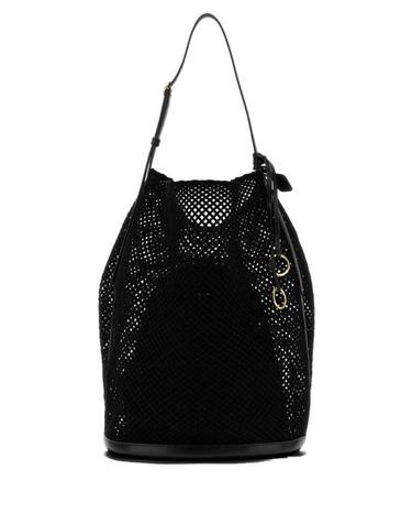 [해외직구] 26FW 알라이아 힙 라지 버킷 백 AA1L6006I249 999 BLACK