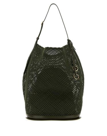 [해외직구] 26FW 알라이아 힙 라지 버킷 백 AA1L6006I249 U21 Green