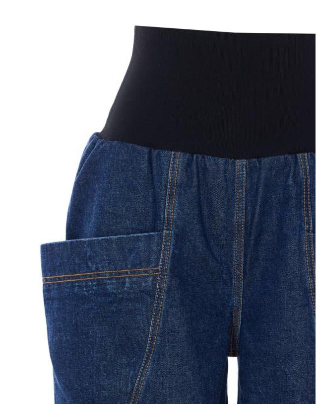 알라이아 [해외직구] 26SS 알라이아 데님 팬츠 AA9P1309D014C A24 Blue 착용컷
