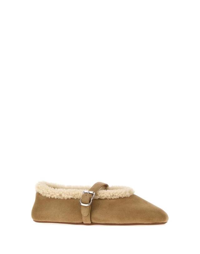 알라이아 [해외직구] 26FW 알라이아 플랫 슈즈 AA3A029I048 143 Beige o Tan 착용컷