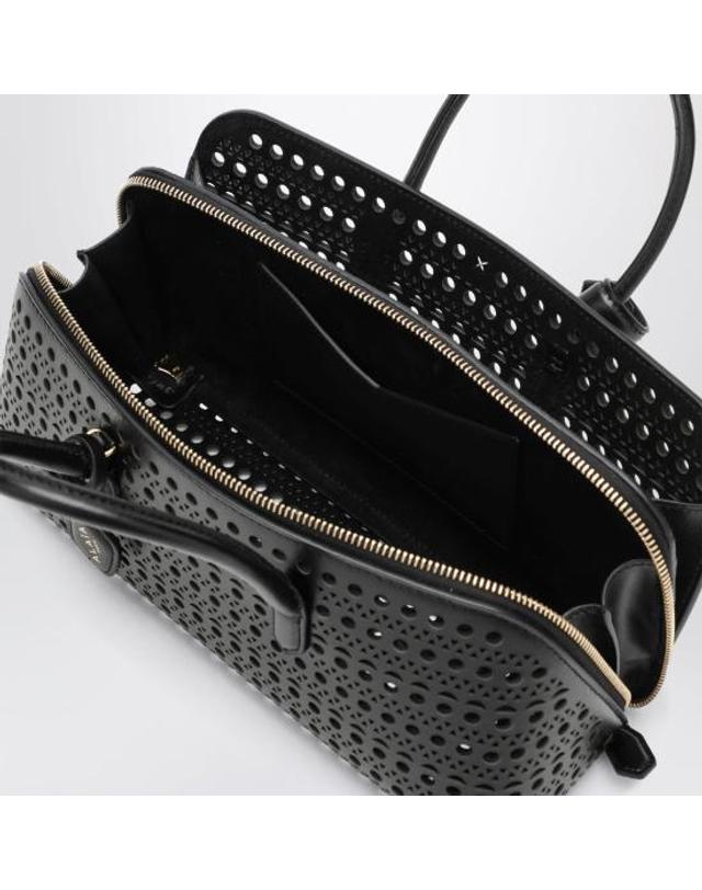 알라이아 [해외직구] 26FW 알라이아 카무플라주 델타 백 스몰 백 AA1L1015I277LE 999 BLACK 착용컷