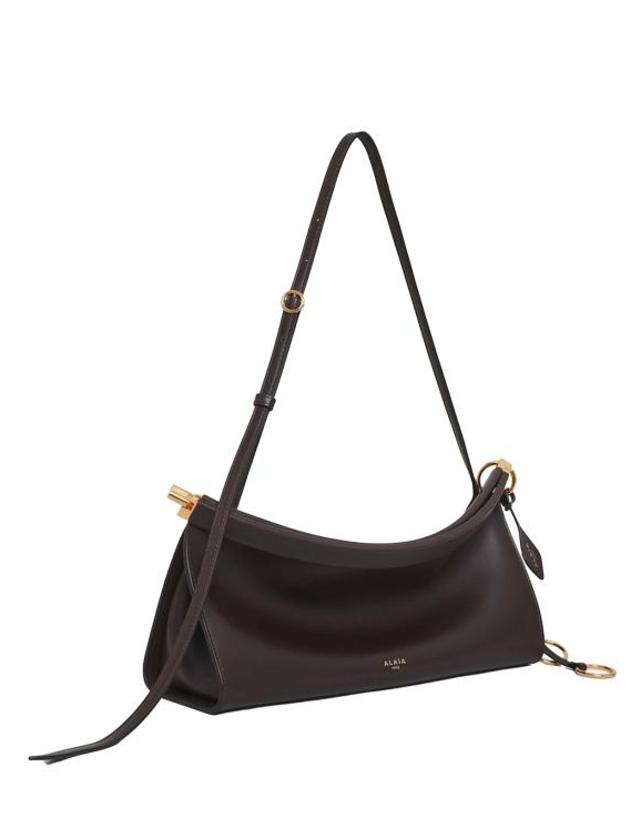 알라이아 [해외직구] 26FW 알라이아 르 클릭 이스트 웨스트 레더 미디움백 AA1S01430CA332 730 BROWN 착용컷