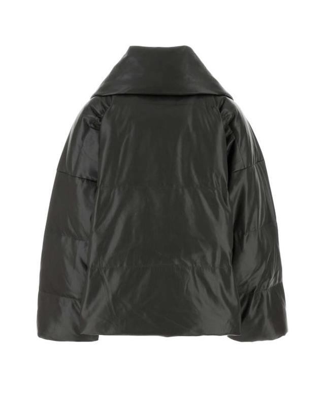 나누슈카 [해외직구] 24FW 나누슈카 패딩 NW24FWOW31669 MIDNIGHTGREEN GRAY 착용컷