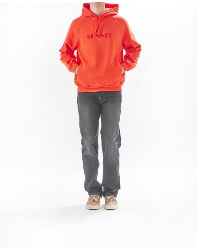 써네이 [해외직구] 25SS 써네이 후드 티셔츠 RTWXJER031 7434 bright orange ARANCIONE 착용컷