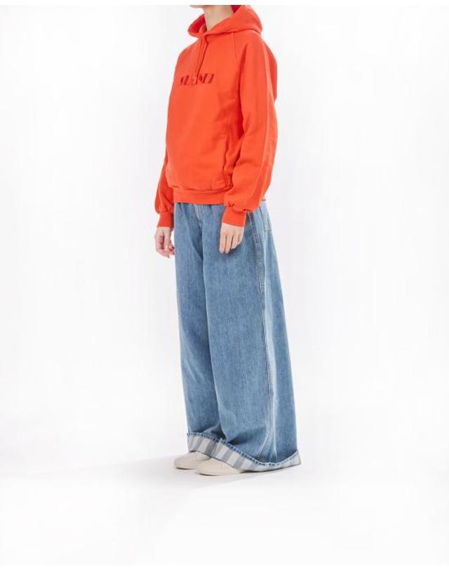 써네이 [해외직구] 25SS 써네이 후드 티셔츠 RTWXJER031 7434 bright orange ARANCIONE 착용컷