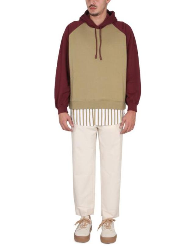 써네이 [해외직구] 22FW 써네이 후드 티셔츠 MRTWXTOP003 COT0290126 Brown 착용컷