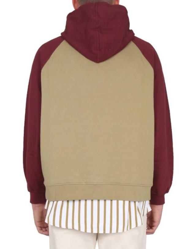 써네이 [해외직구] 22FW 써네이 후드 티셔츠 MRTWXTOP003 COT0290126 Brown 착용컷