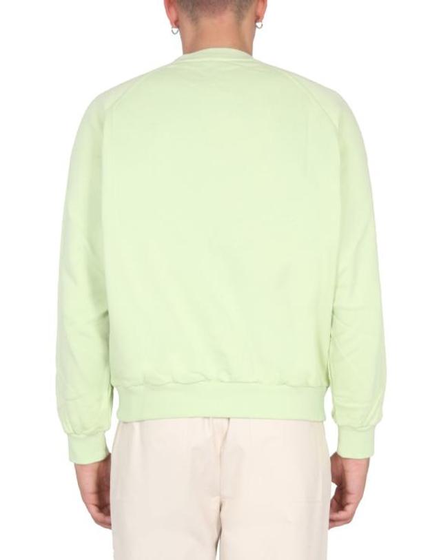 써네이 [해외직구] 22FW 써네이 클래식 빅 로고 스웨트셔츠 MRTWXJER027 COT029322 GREEN 착용컷