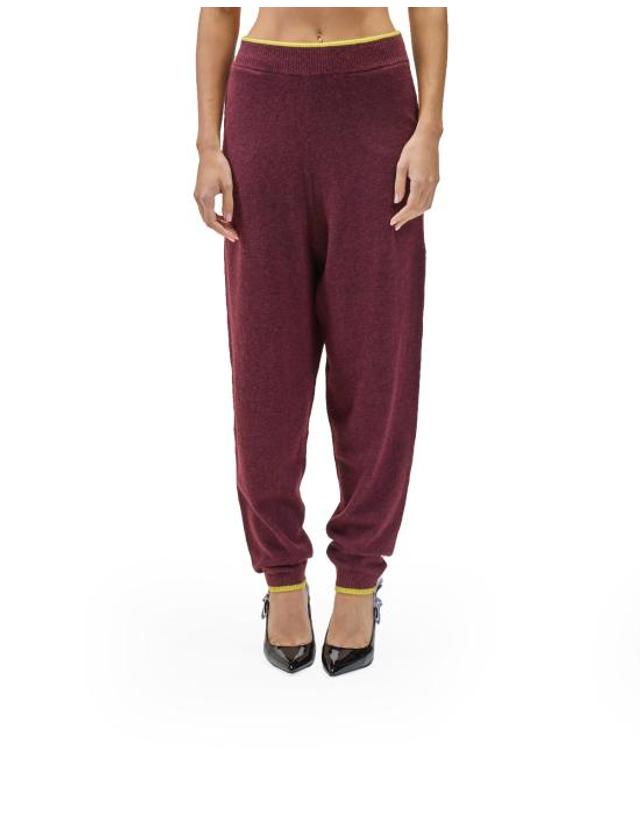 써네이 [해외직구] 25FW 써네이 스트레이트 팬츠 RTWXKNW023 burnt aubergine 7774 BORDEAUX 착용컷