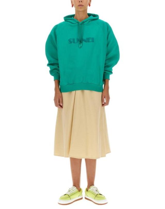 써네이 [해외직구] 22FW 써네이 후드 티셔츠 CRTWXJER009 COT007005B Green 착용컷
