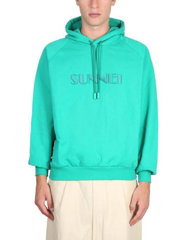 써네이 [해외직구] 22FW 써네이 후드 티셔츠 CRTWXJER009 COT007005B Green 착용컷