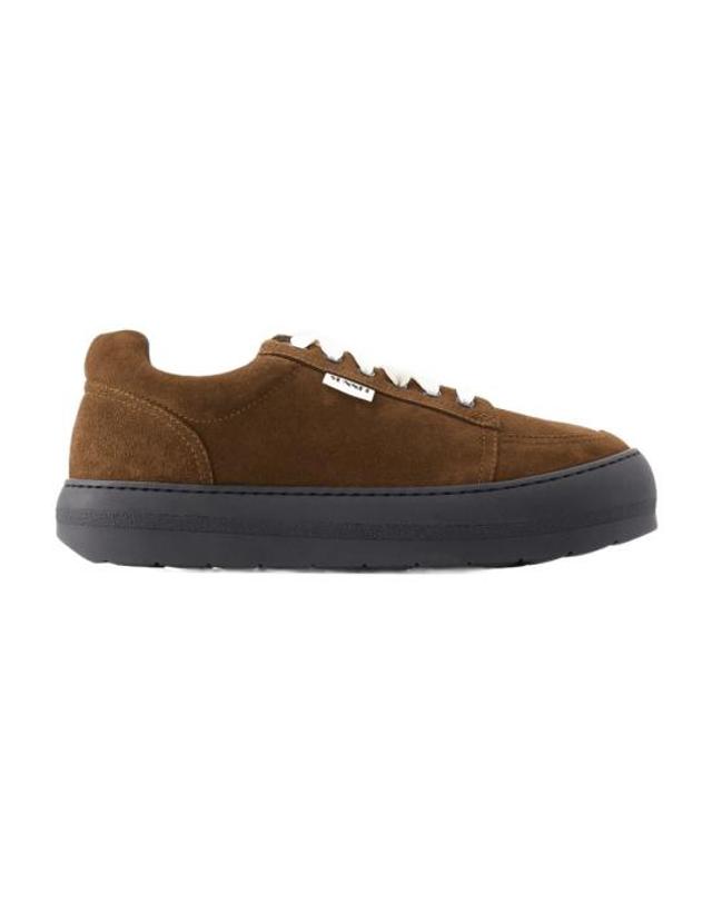 써네이 [해외직구] 23FW 써네이 스니커즈 CONFIG SUNS20000 BROWN 착용컷