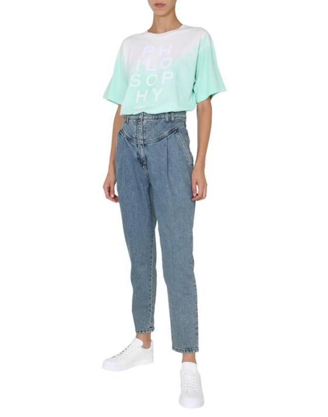 필로소피 [해외직구] 20FW 필로소피 반팔 티셔츠 07057146 GREEN 착용컷