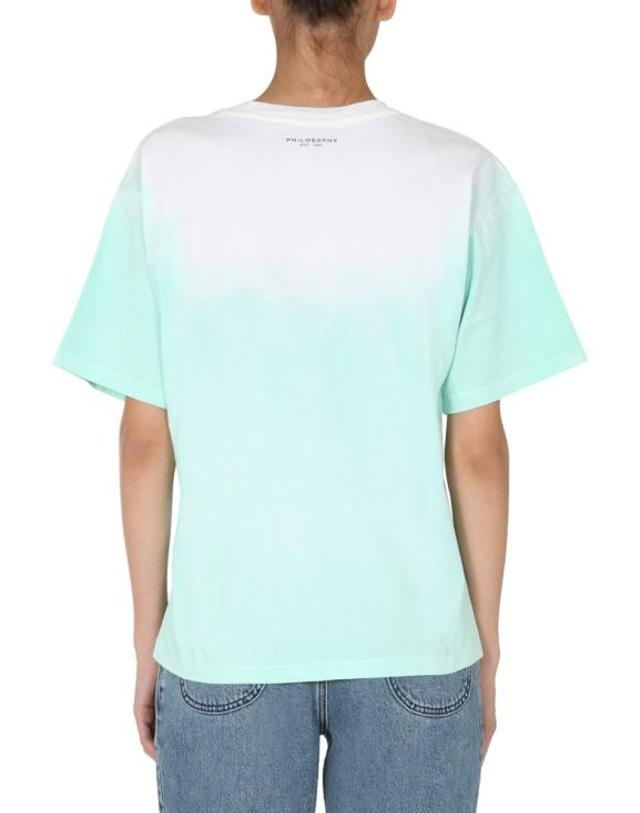 필로소피 [해외직구] 20FW 필로소피 반팔 티셔츠 07057146 GREEN 착용컷