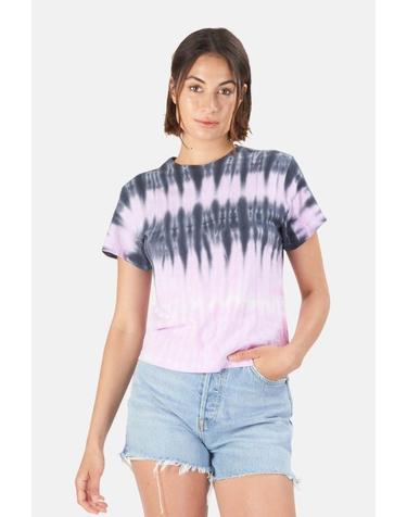 [해외직구] 리던 반팔 티셔츠 024 2WSC1 STRIPE TIE DYE BLOSSOM