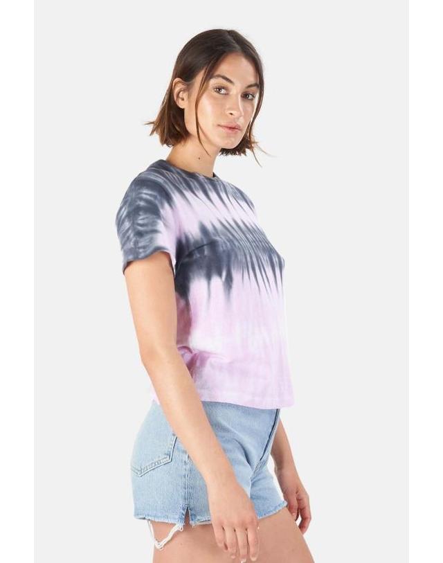 리던 [해외직구] 리던 반팔 티셔츠 024 2WSC1 STRIPE TIE DYE BLOSSOM 착용컷