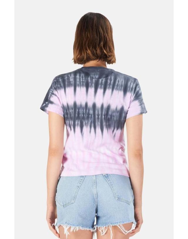 리던 [해외직구] 리던 반팔 티셔츠 024 2WSC1 STRIPE TIE DYE BLOSSOM 착용컷