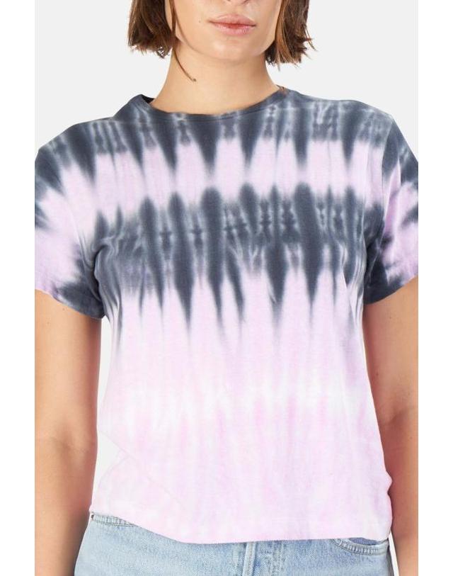 리던 [해외직구] 리던 반팔 티셔츠 024 2WSC1 STRIPE TIE DYE BLOSSOM 착용컷