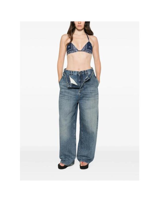 리던 [해외직구] 26FW 리던 비키니 수영복 120 01WTRITOP NAVY BLUE WHITE 착용컷